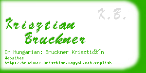 krisztian bruckner business card